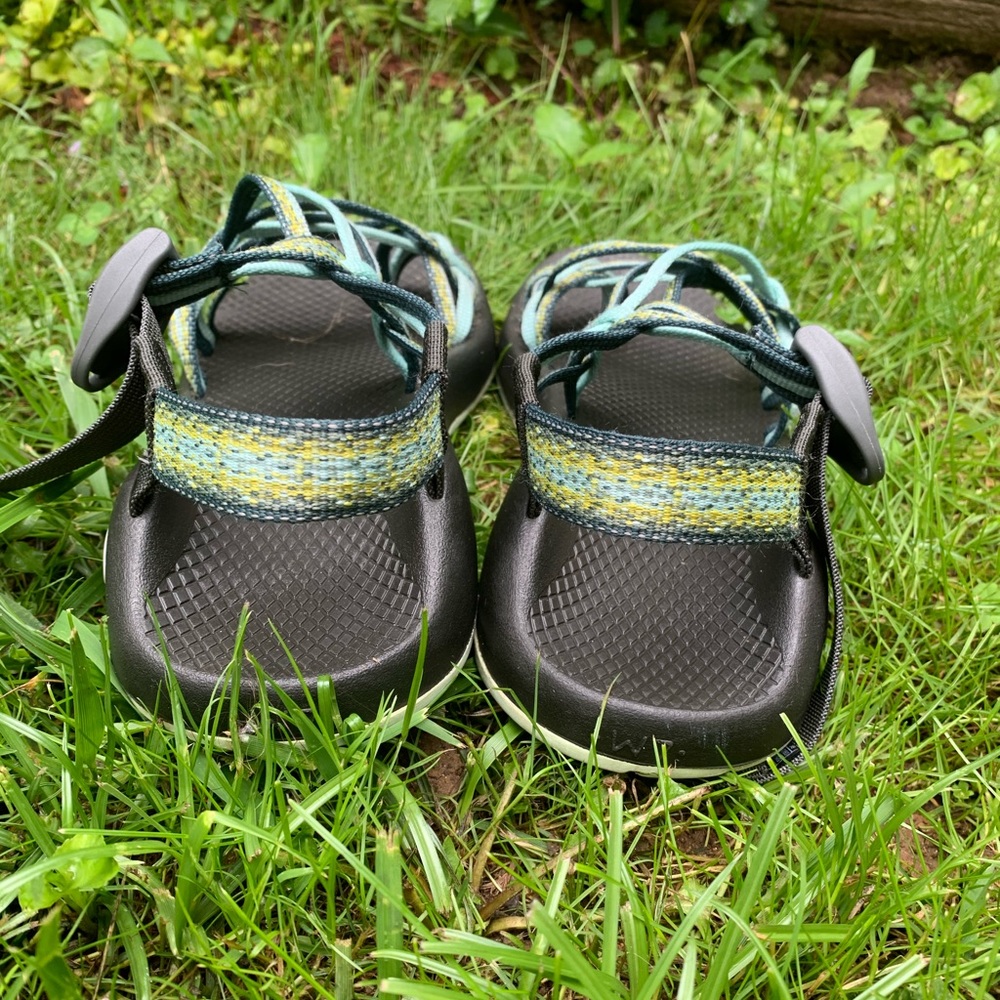 Chaco Green & Blue Triple Strap - Picture 3 of 4